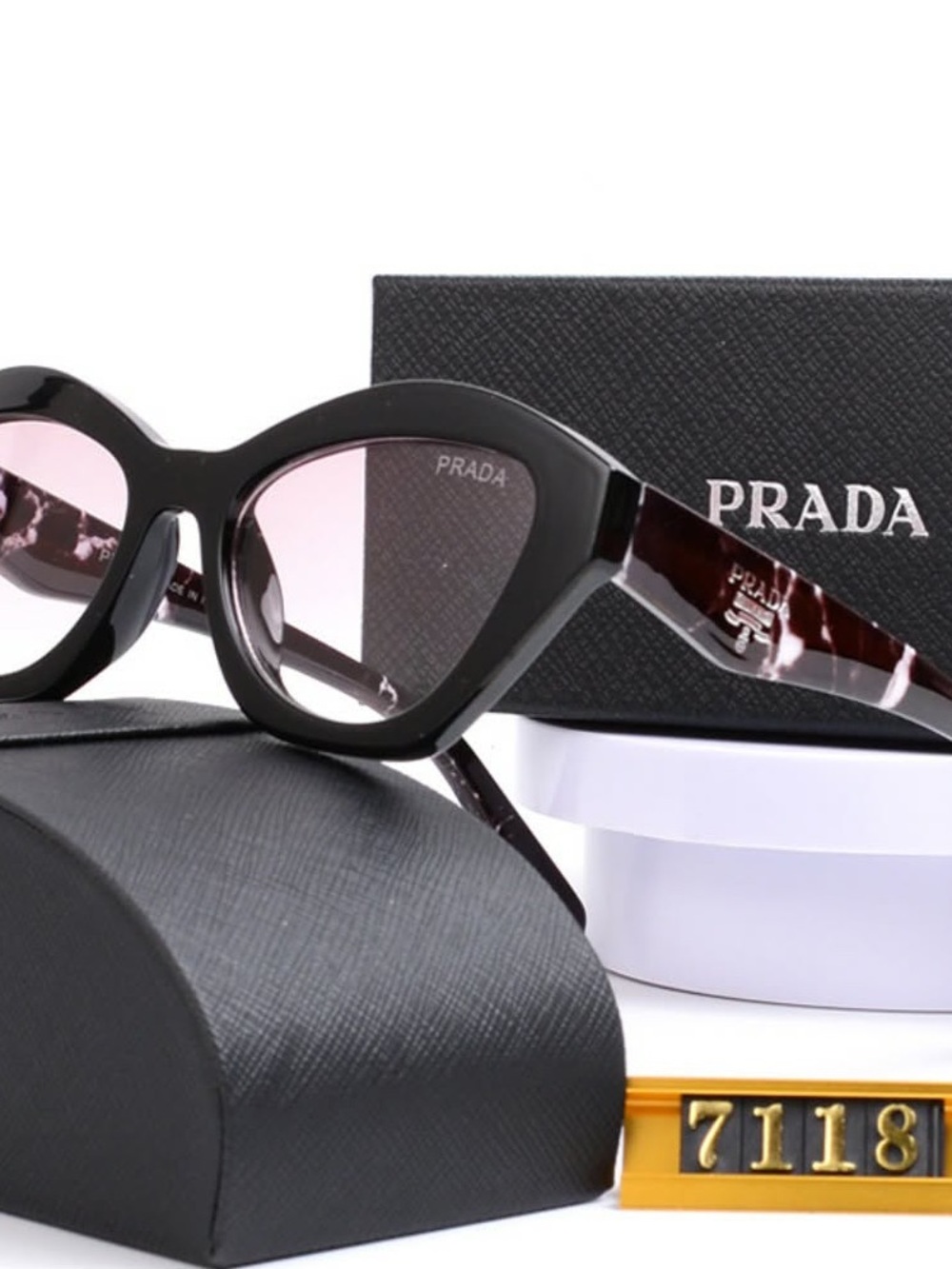 Black Frame Sunglasses with clear Lenses